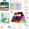 Crochet Yarn Kit for Beginners & Kids – 1650 Yards, 30-Color Acrylic Skeins with Hooks, Stitch Markers, User Manual & Accessories, Complete Starter Set for Amigurumi & DIY Projects